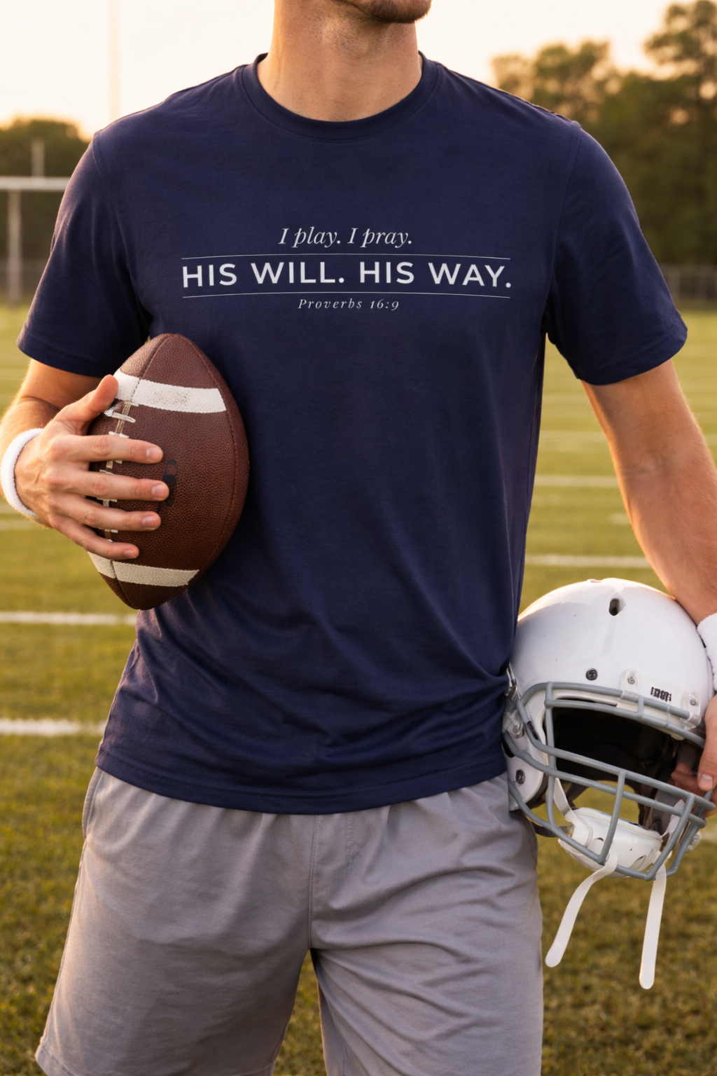 His Will His Way Christian Athletic Shirt – Faith Tee