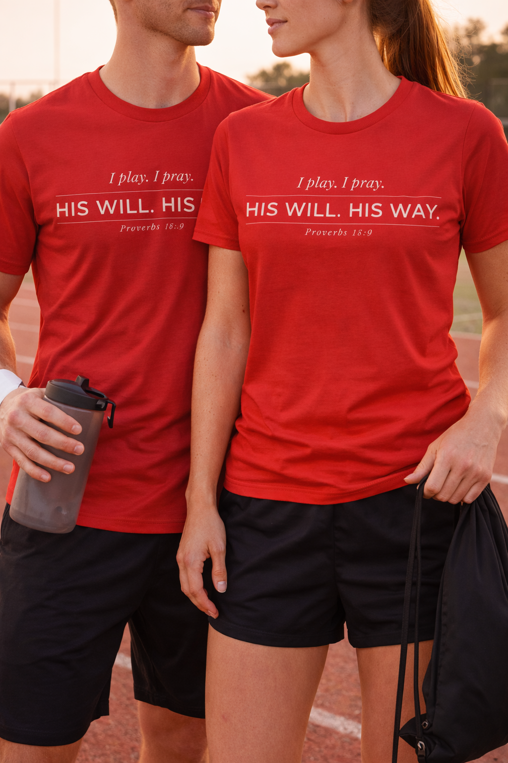 His Will His Way Christian Athletic Shirt – Faith Tee
